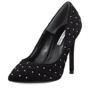Charles David Studded Quilted Suede Pumps Sz 7.5B
